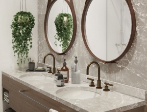 Blaty łazienkowe z konglomeratu Silestone