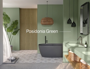 Blaty łazienkowe i okładzina ścienna z konglomeratu Silestone