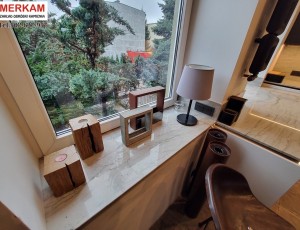 Blat kuchenny z kwarcu naturalnego Opus White / Merkam