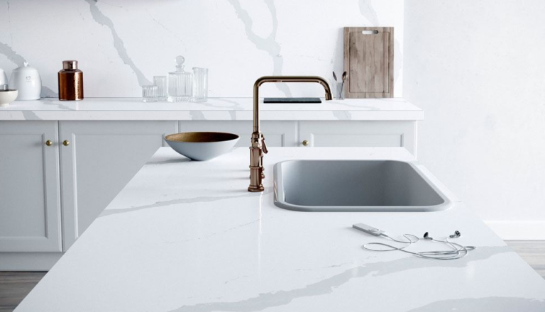 Wyprzedaż blat kuchenny z konglomeratu calacatta
