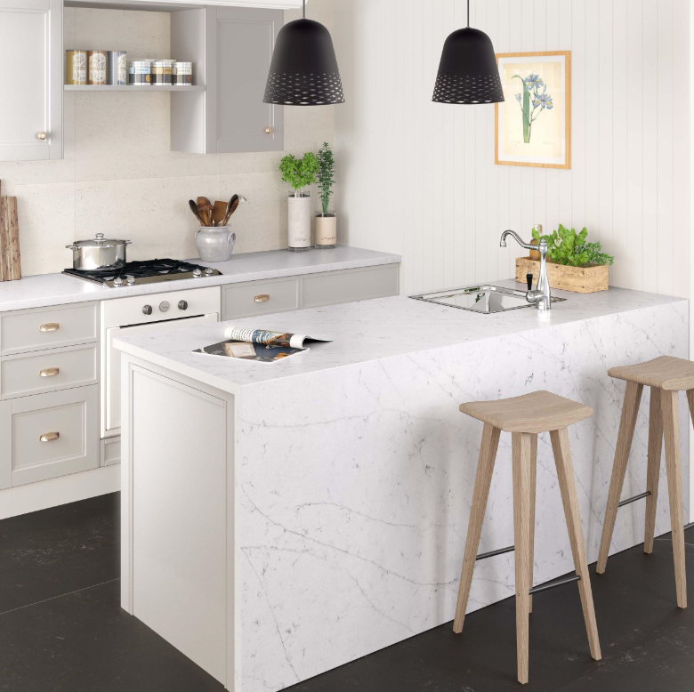 Eternal-statuario Blat kuchenny z konglomeratu Silestone _ Merkam _lodz