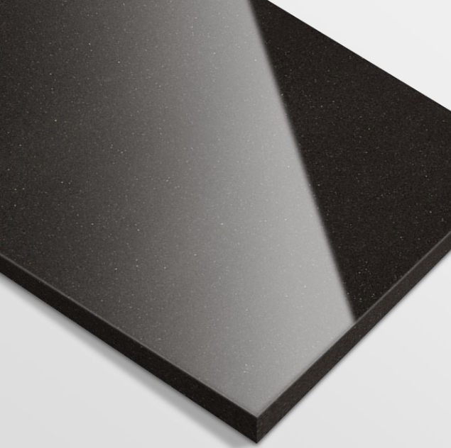 PURE BLACK konglomerat na blat marki siquartz Merkam lodz blat i schody