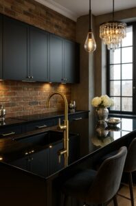 Blat kuchenny z granitu Nero Assoluto