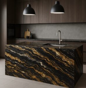 Blaty kuchenne z granitu Fusion Black
