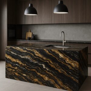 Blaty kuchenne z granitu Fusion Black