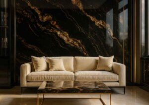 Okładzina ścienna z granitu Fusion Black