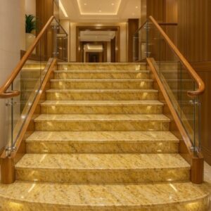Schody z granitu Kashmir Gold