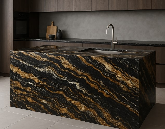 Blat kuchenny z granitu Fusion Black