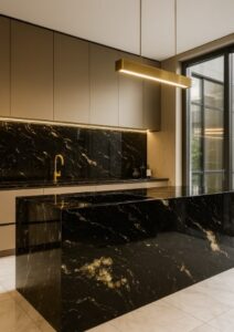 Blat kuchenny z granitu Titanium