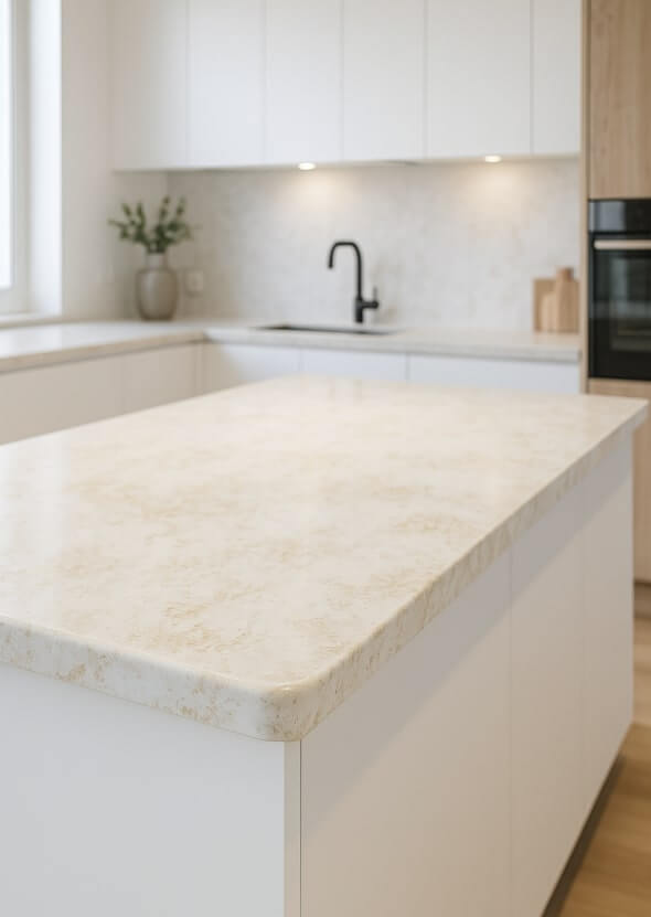 Blaty Kuchenne z konglomeratu Smart Quartz Samara