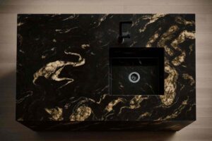 Wyspa kuchenna z granitu Titanium