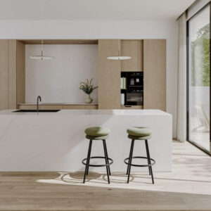 Blat kuchenny z konglomeratu Technistone Mistral White