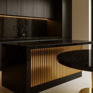 Blat kuchenny z granitu Star Galaxy, Blat kuchenny z granitu Star Galaxy Łódź, Granit Star Galaxy cena i opinie Łódź, Czarny blat do kaszmirowej kuchni w Łodzi, Granit kuchenny Star Galaxy Merkam Łódź, Nowoczesna kuchnia z granitu w Łodzi, Montaż blatu granitowego w Łodzi i okolicach, Ekskluzywne blaty kuchenne z kamienia Łódź, Blat Star Galaxy opinie Łódź, Projektowanie kuchni z czarnym blatem w Łodzi, Blaty granitowe do kuchni w Łodzi