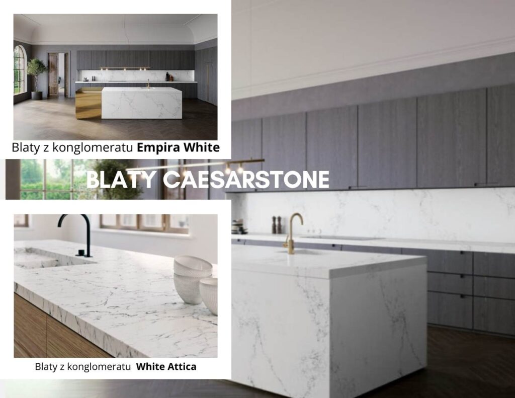 Blaty z konglomeratu na wymiar Caesarstone, Blaty z konglomeratu na wymiar Caesarstone Łódź, Blat kuchenny Empira White i White Attica Caesarstone Łódź, Katalog produktów Caesarstone Merkam Łódź, Konglomerat Caesarstone cena i opinie Łódź, Czarna bateria kuchenna do blatu Caesarstone Łódź, Projektowanie kuchni z konglomeratu kwarcowego w Łodzi, Nowoczesne blaty kuchenne Caesarstone Łódź, dobrać blat do kaszmirowej kuchni w Łodzi, Montaż blatu kwarcowego w Łodzi i okolicach, Ekskluzywne blaty kuchenne Caesarstone Łódź, Jaki blat do kaszmirowej kuchni Łódź, Blaty na wymiar Merkam Łódź
