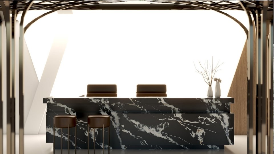 Blat kuchenny Marquina Gold