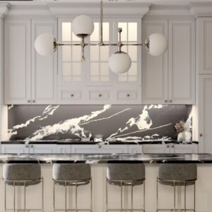 Blat kuchenny z konglomeratu Siquartz Marquina Gold