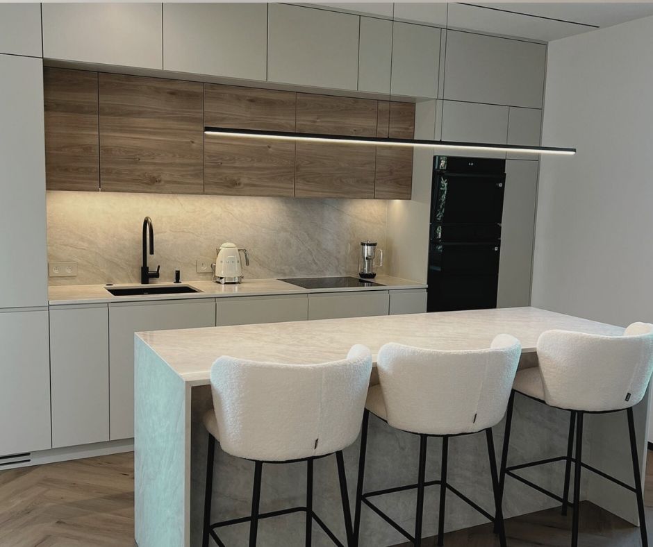 Blat kuchenny z konglomeratu Siquartz Taj Mahal