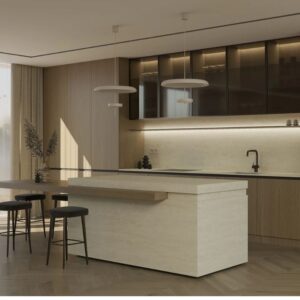 Blat kuchenny z konglomeratu Siquartz Travertino Classico