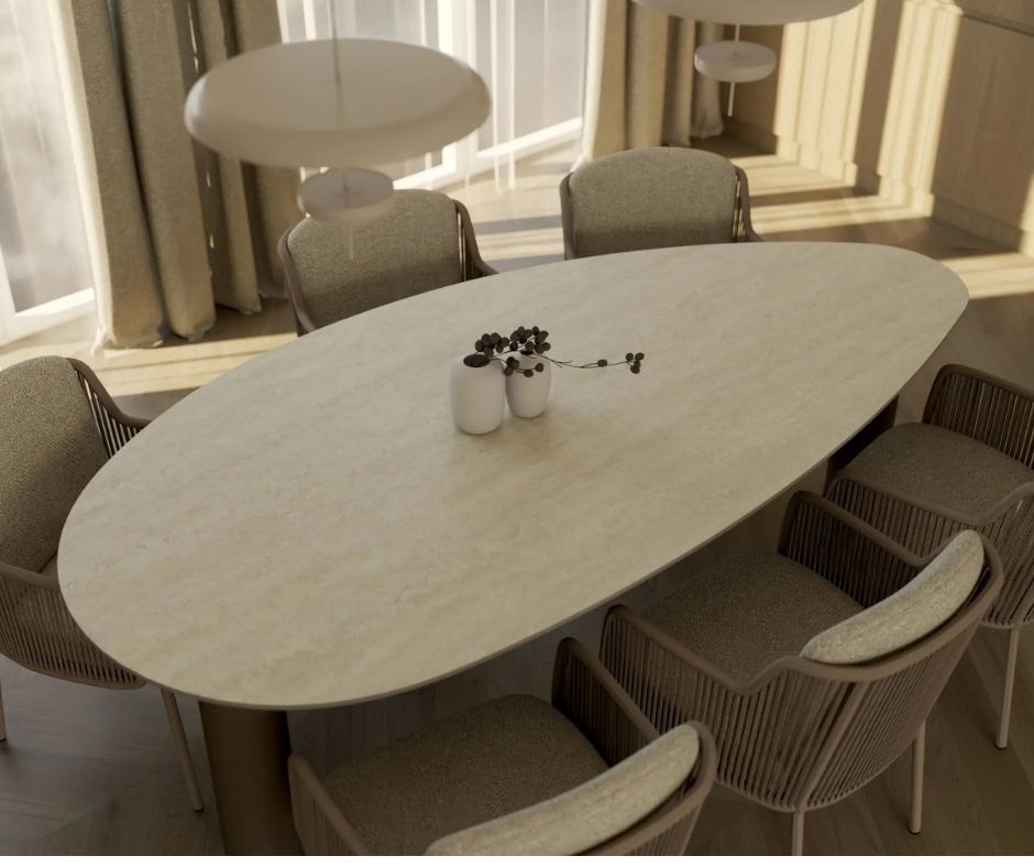 Blat kuchenny z konglomeratu Siquartz Travertino Classico