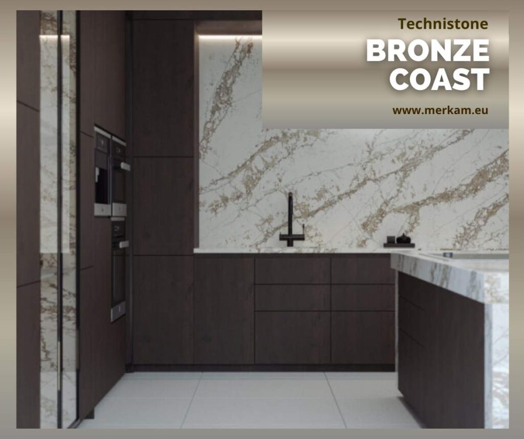 Blat kuchenny z konglomeratu Technistone Bronze Coast
