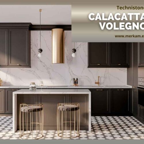 Blat kuchenny z konglomeratu Technistone Calacatta Volegno