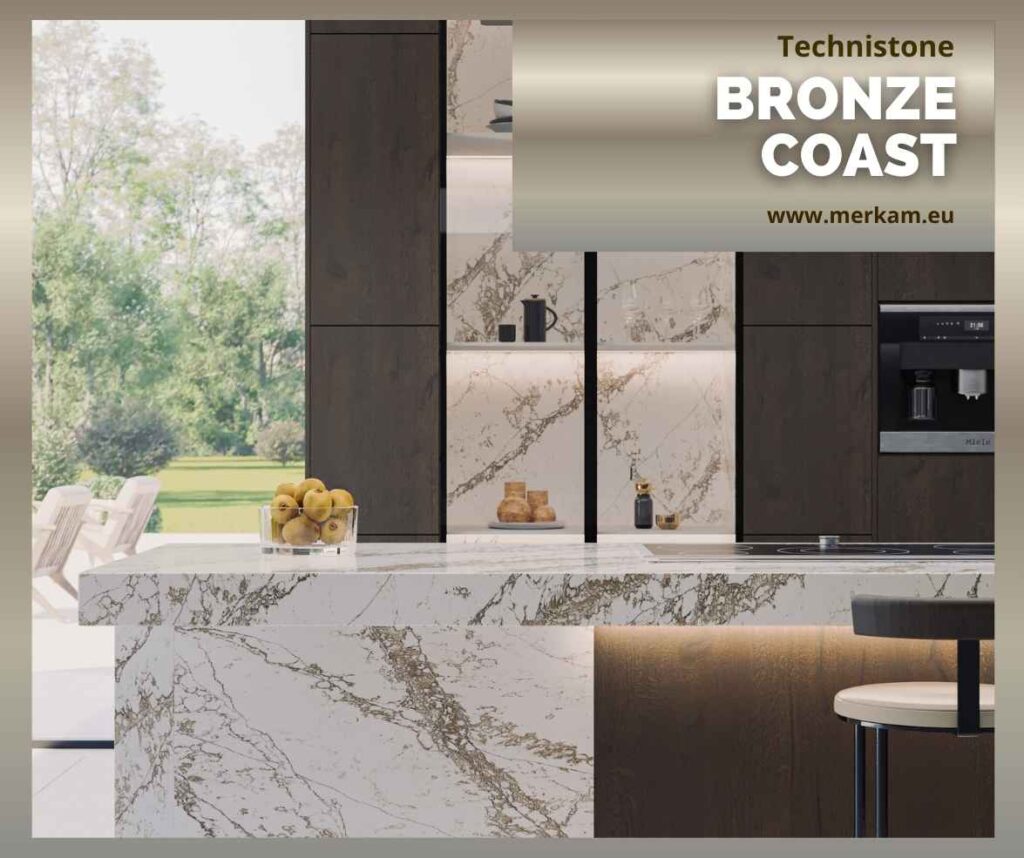 Blat kuchenny z konglomeratu Technistone Bronze Coast