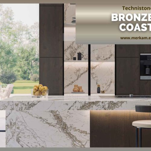 Blat kuchenny z konglomeratu Technistone Bronze Coast
