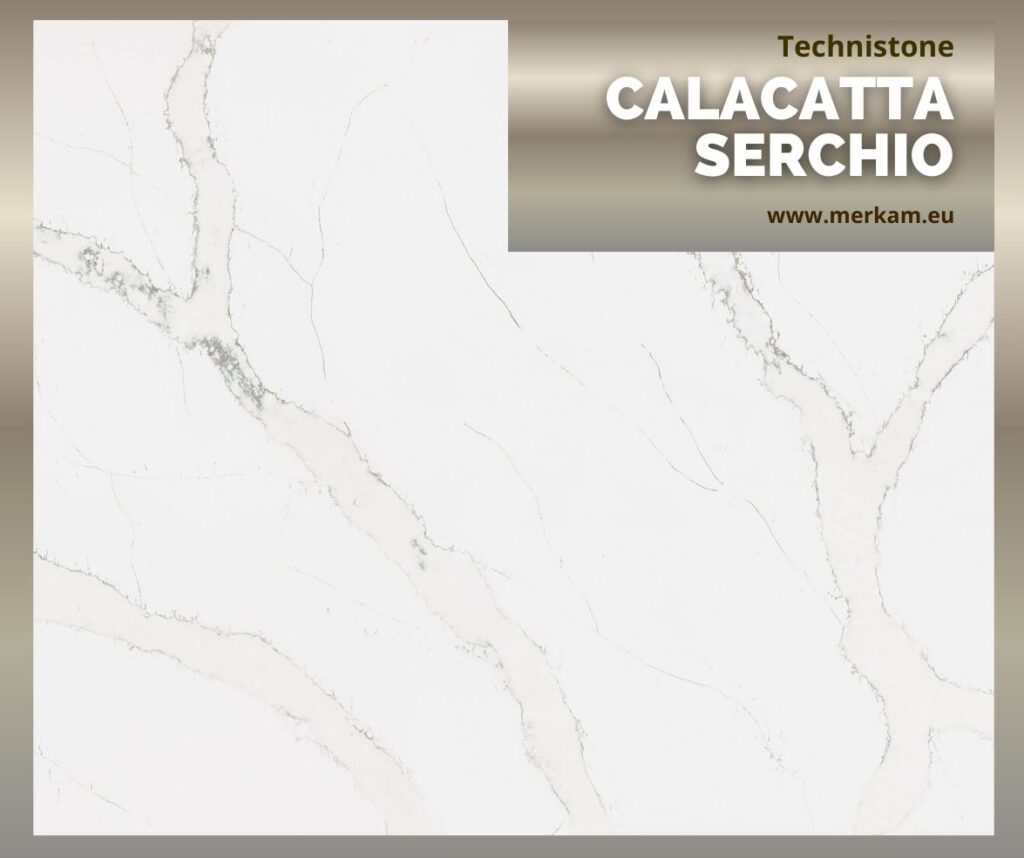 Blat kuchenny z konglomeratu Technistone Calacatta Serchio