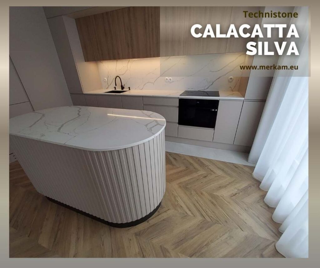 Blat kuchenny z konglomeratu Technistone Calacatta Silva