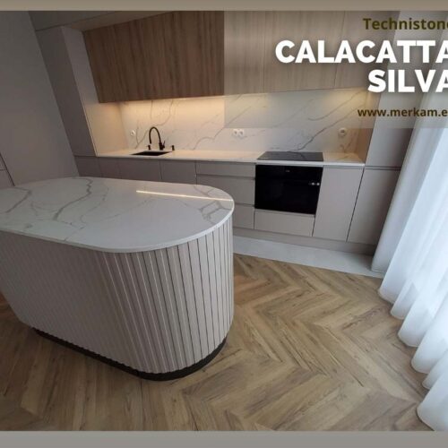 Blat kuchenny z konglomeratu Technistone Calacatta Silva
