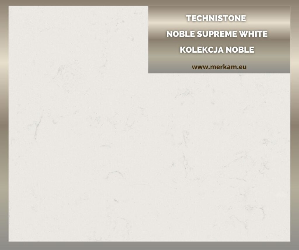 Blat kuchenny z konglomeratu Technistone Noble Supreme White