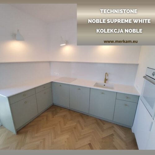 Blat kuchenny z konglomeratu Technistone Noble Supreme White