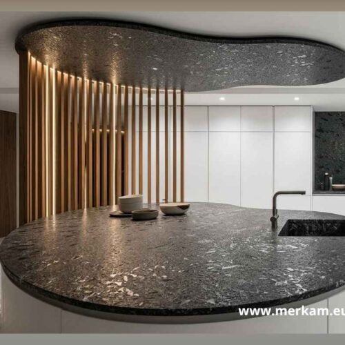 Blat kuchenny z granitu Steel Grey