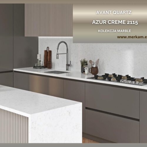 Blat kuchenny z konglomeratu Avant Quartz Azur Creme 2115