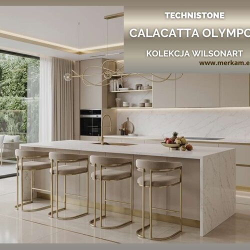 Blat kuchenny z konglomeratu Technistone Calacatta Olympos