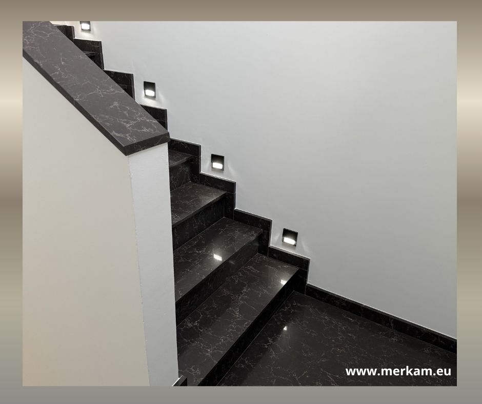 Schody Caesarstone 6338 Woodlands Łódź Realizacja Merkam Schody Caesarstone 6338 Woodlands Łódź Realizacja Merkam