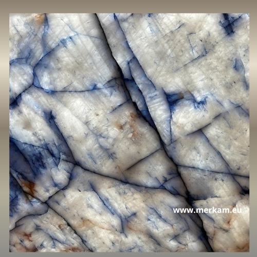 Crystal Blue kwarcyt naturalny na blaty kuchenne, schody, parapety, okładziny ścienne