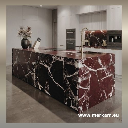Wyspy kuchenne z kamienia – Wyspa kuchenna premium z blatem z kamienia