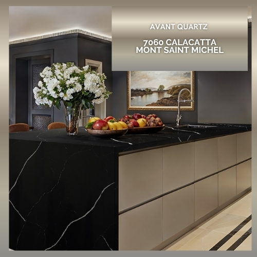 Avant Quartz 7060 Calacatta Mont Saint Michel Łódź