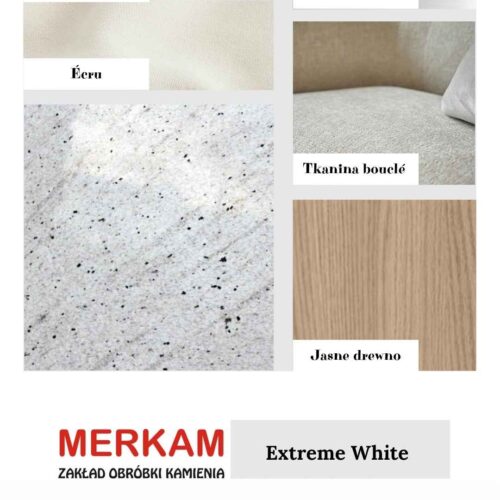 Blat z granitu Extreme White
