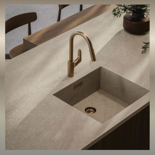 Konglomerat kwarcowy Technistone Emperador Beige Łódź