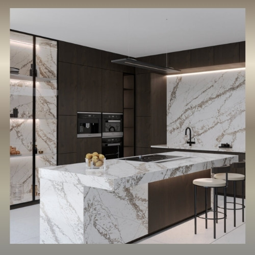 Wyspa kuchenna Technistone Bronze Coast Łódź