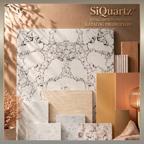 SiQuartz kolory i wzory – katalog konglomeratów kwarcowych BasiQ i Natura