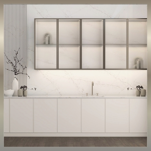 SiQuartz poler czy mat STATUARIETTO GOLD