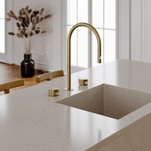 Blat kuchenny z konglomeratu Taj Mahal Gold Technistone