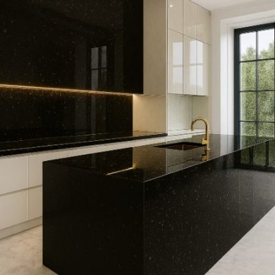 Blat kuchenny z granitu czarnego Star Galaxy