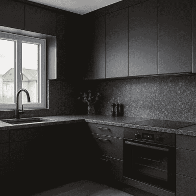 Blat kuchenny z granitu Steel Grey
