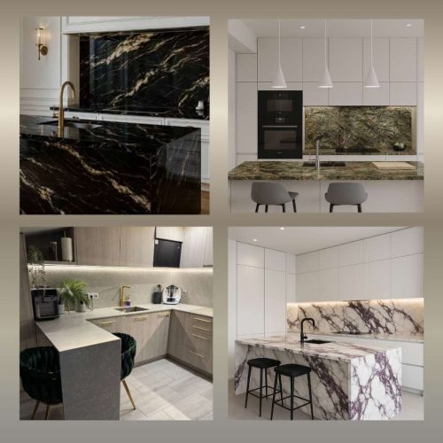 Blat kuchenny z kamienia Granitu Kwarcytu i Konglomeratu w Łodzi