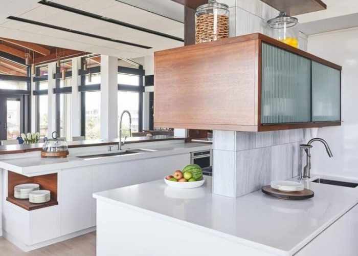 Blat kuchenny z konglomeratu Caesarstone 4600 Organic White