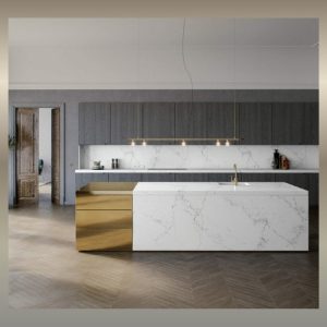 Blaty Caesarstone do kuchni – wyspa kuchenna, półwysep i zlewozmywak wykonany na wymiar